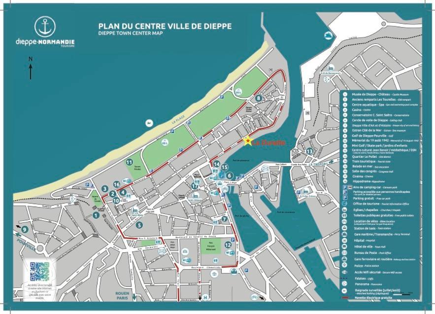 La Dunette - Splendide Vue Port Avec Les Bateaux Dieppe Exterior photo